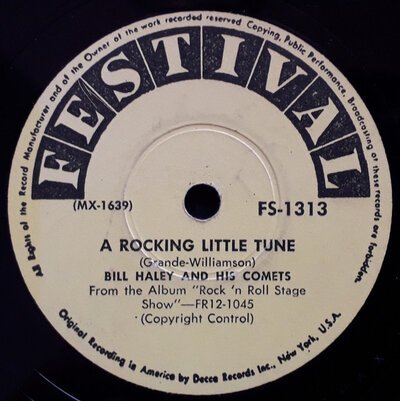 Bill Haley And His Comets - A Rocking Little Tune (10")-10"-Tron Records