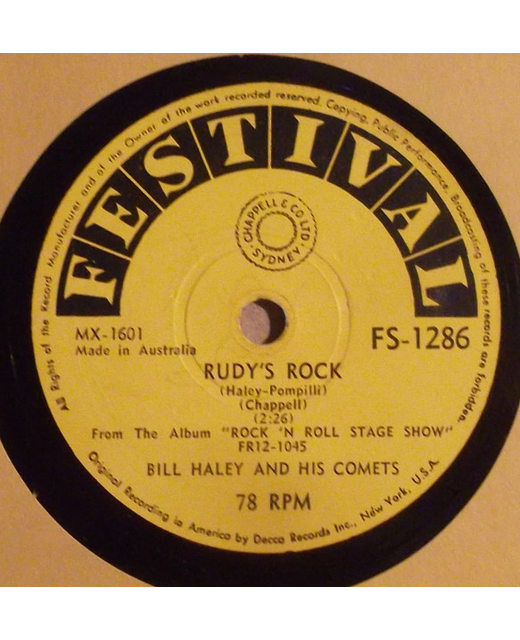 Bill Haley And His Comets - Rudy's Rock / Mambo Rock (10")