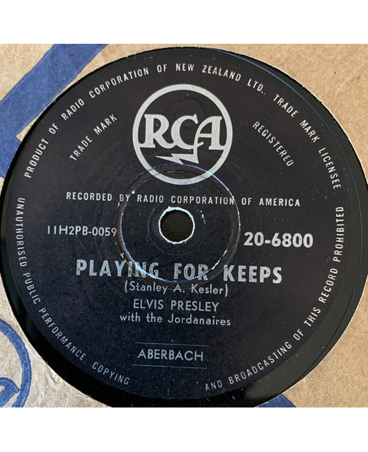 Elvis Presley - Playing For Keeps / Too Much (10")