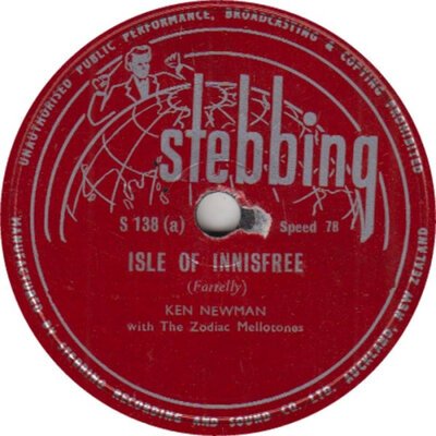 Ken Newman With The Zodiac Mellotones - Isle Of Innisfree (10")-10"-Tron Records