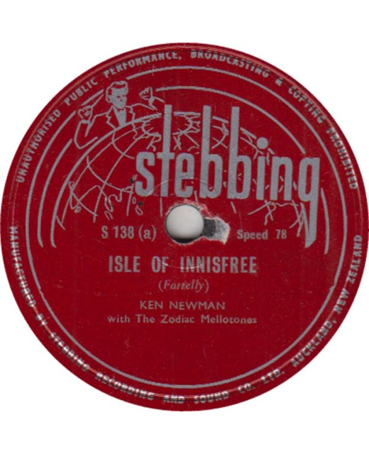 Ken Newman With The Zodiac Mellotones - Isle Of Innisfree (10")