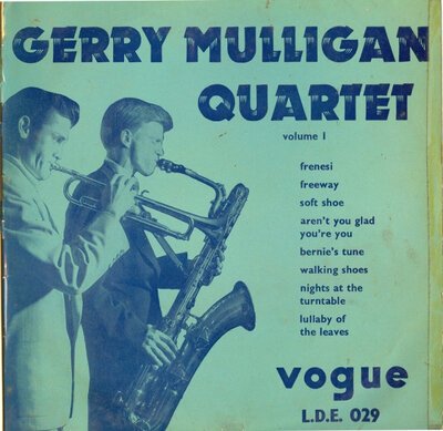 Gerry Mulligan Quartet - Volume 1 (10")-10"-Tron Records