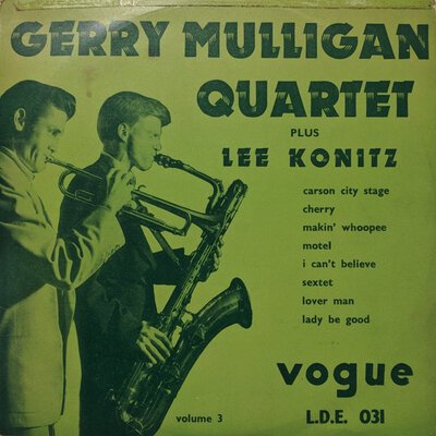 Gerry Mulligan Quartet - Volume 3 (10")-10"-Tron Records