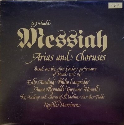 G.F Handel - Messiah (12")-lp-Tron Records