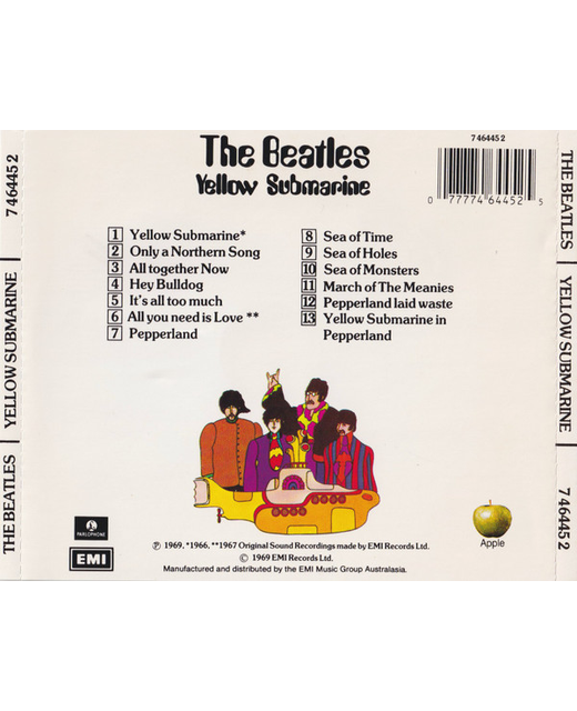 The Beatles Yellow Submarine Cd Tron Records Cds The Beatles Rock Pop Rock Mint 2865