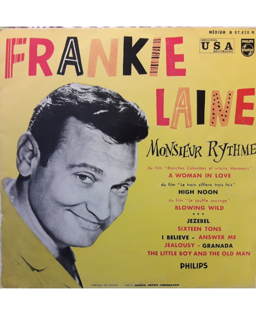 Frankie Laine - Monsieur Rythme (10")