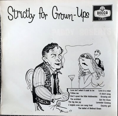 Paddy Roberts - Strictly For Grown Ups (10")-10"-Tron Records