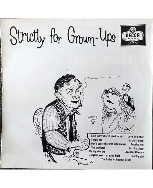 Paddy Roberts - Strictly For Grown Ups (10")