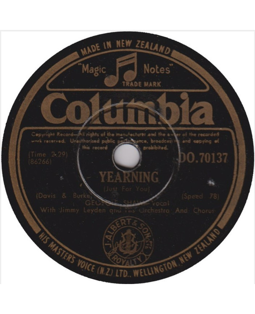 Georgie Shaw - Yearning / Give Me The Right (10")