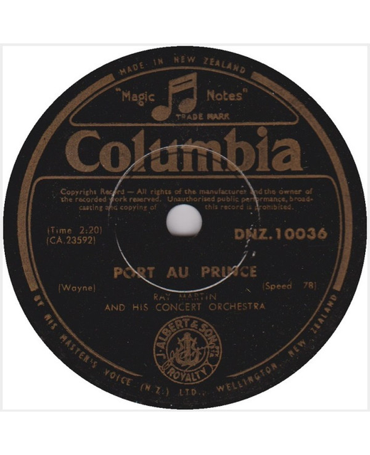 Ray Martin And His Concert Orchestra - Port Au Prince / The Carousel Waltz (10")