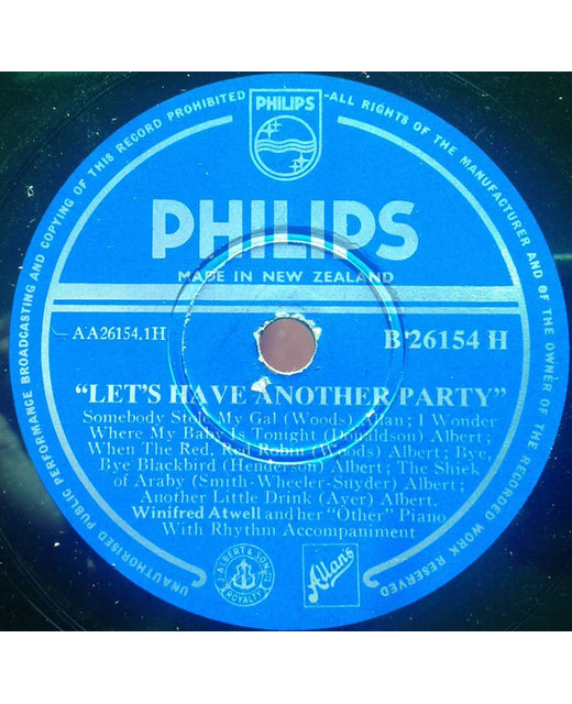 Winifred Atwell - Let's Have Another Party (10")