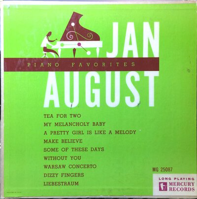Jan August - Piano Favorites (10")-10"-Tron Records
