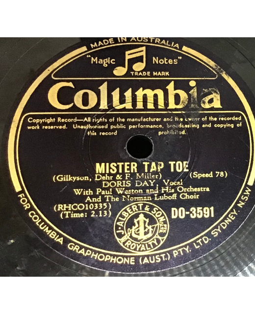 Doris Day - Mister Tap Toe / Who Who Who (10")