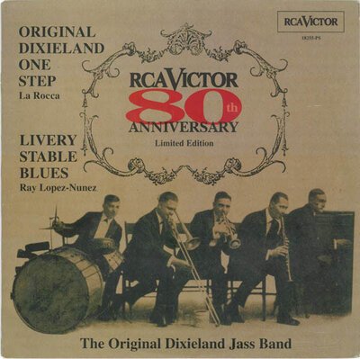 Original Dixieland Jass Band - Livery Stable Blues / Original Dixieland One Step (10")-10"-Tron Records
