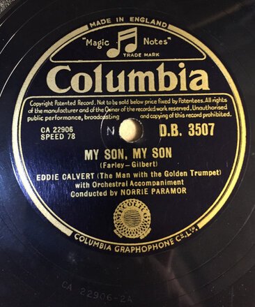 Eddie Calvert - My Son, My Son / Sherpa Song (10")-10"-Tron Records
