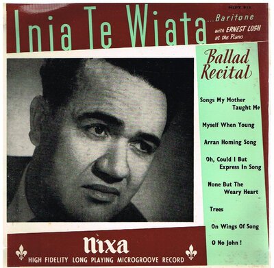 Inia Te Wiata - Ballad Recital (10")-10"-Tron Records