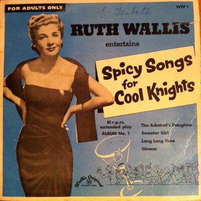 Ruth Wallis - "For Adults Only" - Set of Six (6x7")-7"-(45's)-Tron Records