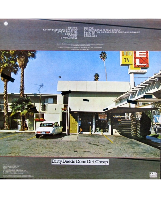 AC/DC Dirty Deeds Done Dirt Cheap (12") Tron Records Vinyl LP