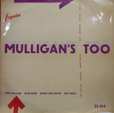 Gerry Mulliigan - Mulligan's Too (12")-collector's-corner-Tron Records