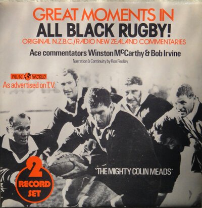Winston McCarthy, Bob Irvine – Great Moments In All Black Rugby (12")-lp-Tron Records