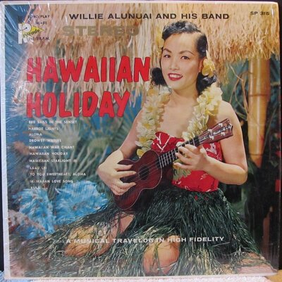 Willie Alunuai And His Band – Hawaiian Holiday (12")-lp-Tron Records