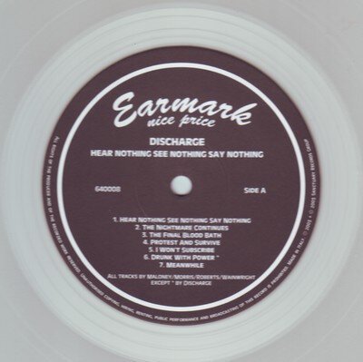 Discharge – Hear Nothing See Nothing Say Nothing-lp-Tron Records