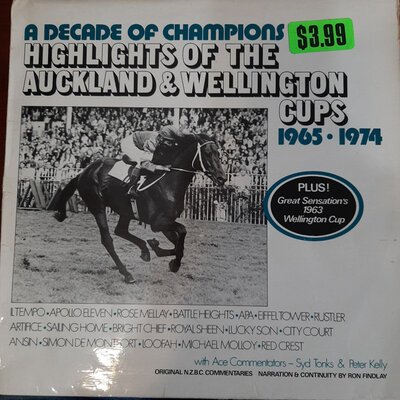 Ron Findlay – A Decade Of Champions Highlights Of The Auckland & Wellington Cup-lp-Tron Records