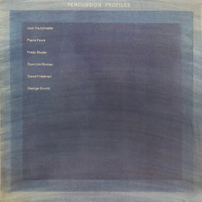 Jack DeJohnette  Pierre Favre - Percussion Profiles-lp-Tron Records