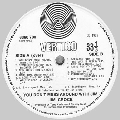 Jim Croce – You Don't Mess Around With Jim-lp-Tron Records